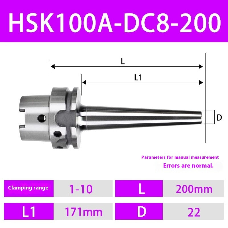 2099-HSK63A Pull-back Chucks HSK100A 50A Back-Pull Chucks DC06 08 12 Small Diameter Chucks Shandong Denso Pricision Tools Co.,Ltd.
